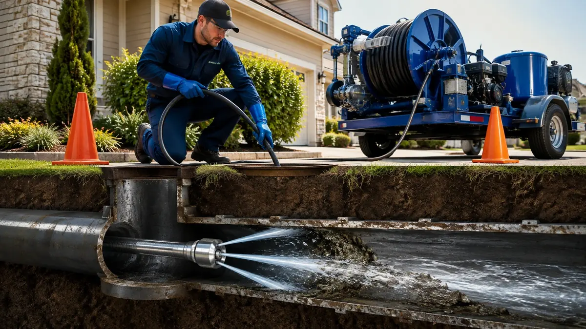 Main Sewer Line Hydro Jet Cleaning in Capistrano Beach