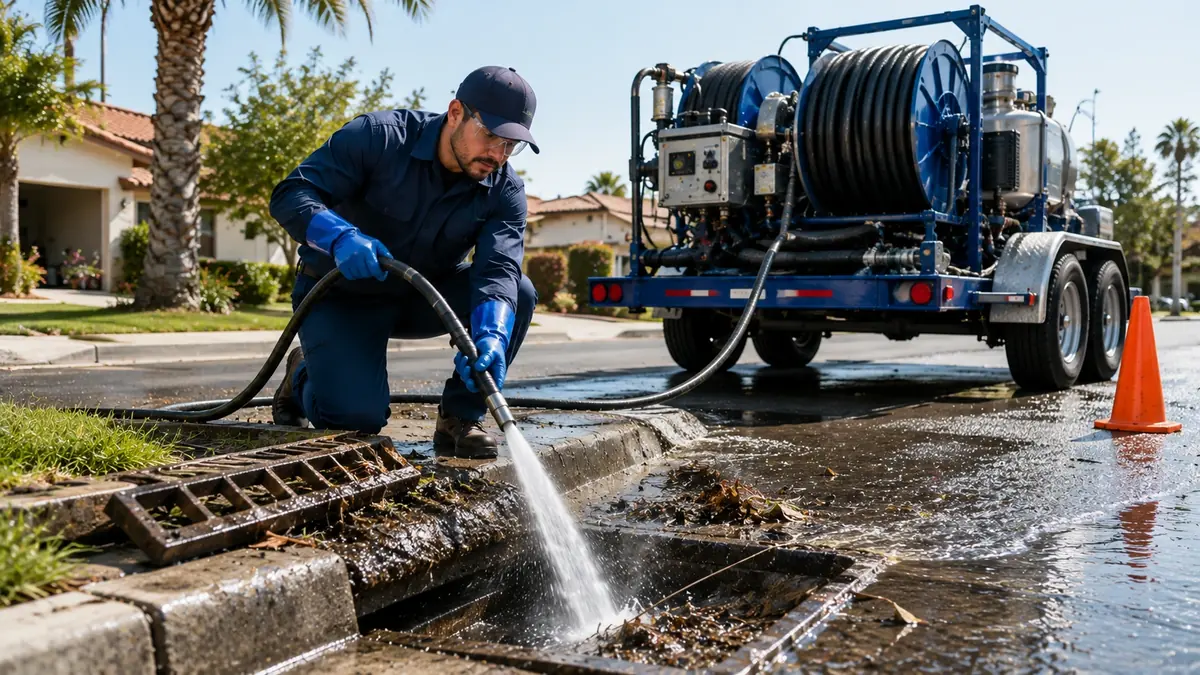 Storm Drain Hydro Jet Cleaning in Capistrano Beach