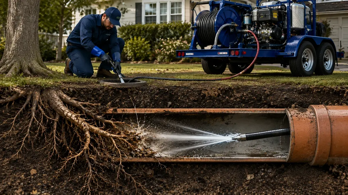 Tree Root Removal with Hydro Jetting in Capistrano Beach